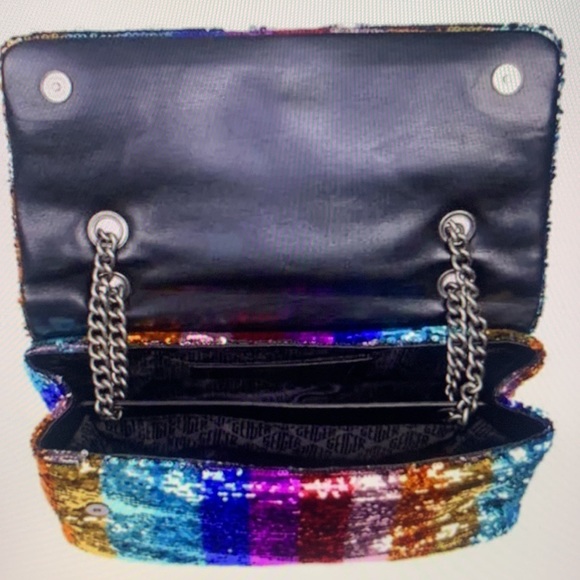 - Kurt Geiger London Kensington XXL Sequins Quilted Crossbody Bag - Picture 10 of 13